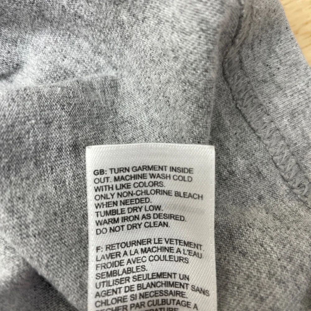 The North Face Mens Gray Blue Logo‎ Long Sleeve T-Shirt Size Large